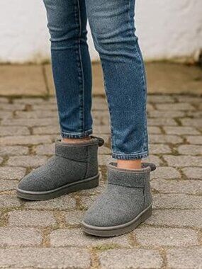 100% Genuine Leather Womens Boots Fur-Lined Booties Ankle Boots for Women